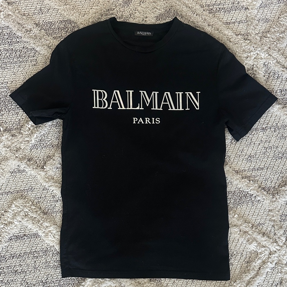 Balmain Black Short Sleeve Tee